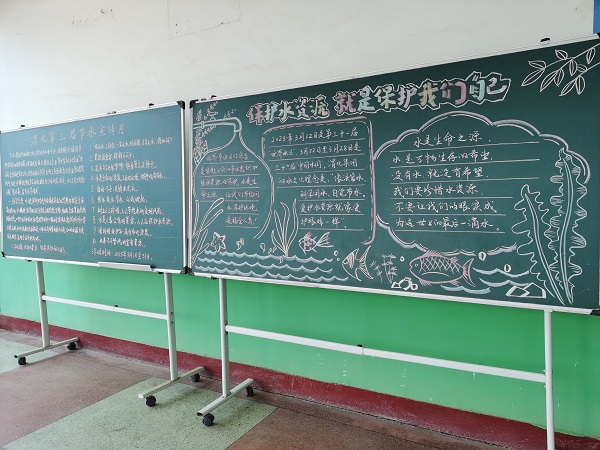 3月16日，尿素車間黑板報(bào)宣傳節(jié)水活動.jpg