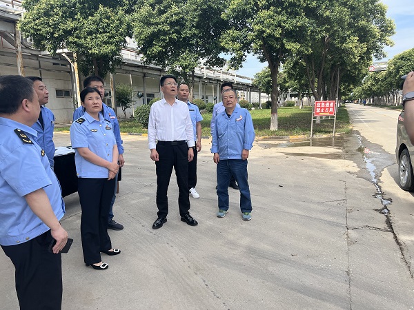 6月6日，高新區(qū)黨工委副書記到化工科技公司現(xiàn)場督導(dǎo).jpg