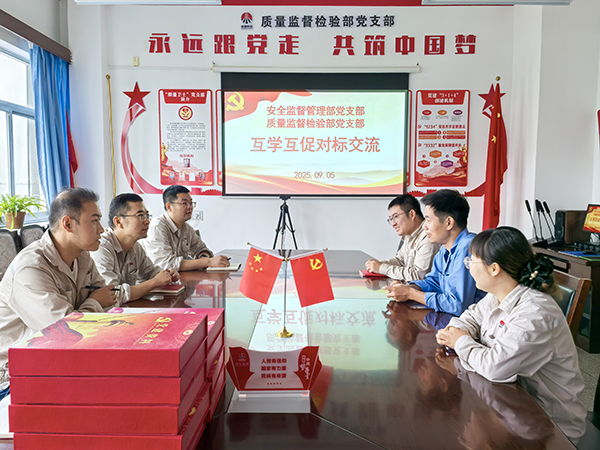 9.5日，安全監(jiān)督管理部黨支部與質(zhì)量監(jiān)督檢驗(yàn)部黨支部對(duì)標(biāo)交流學(xué)習(xí).jpg